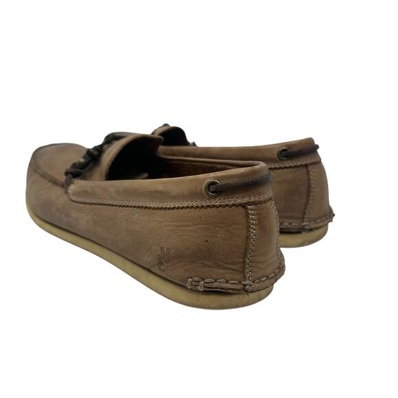 John Varvatos USA Leather Driving Loafers Brown Metal Bit Moc Toe‎ Mens 10M main image 9